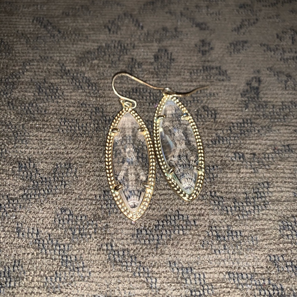 Clear Kendra Scott earrings